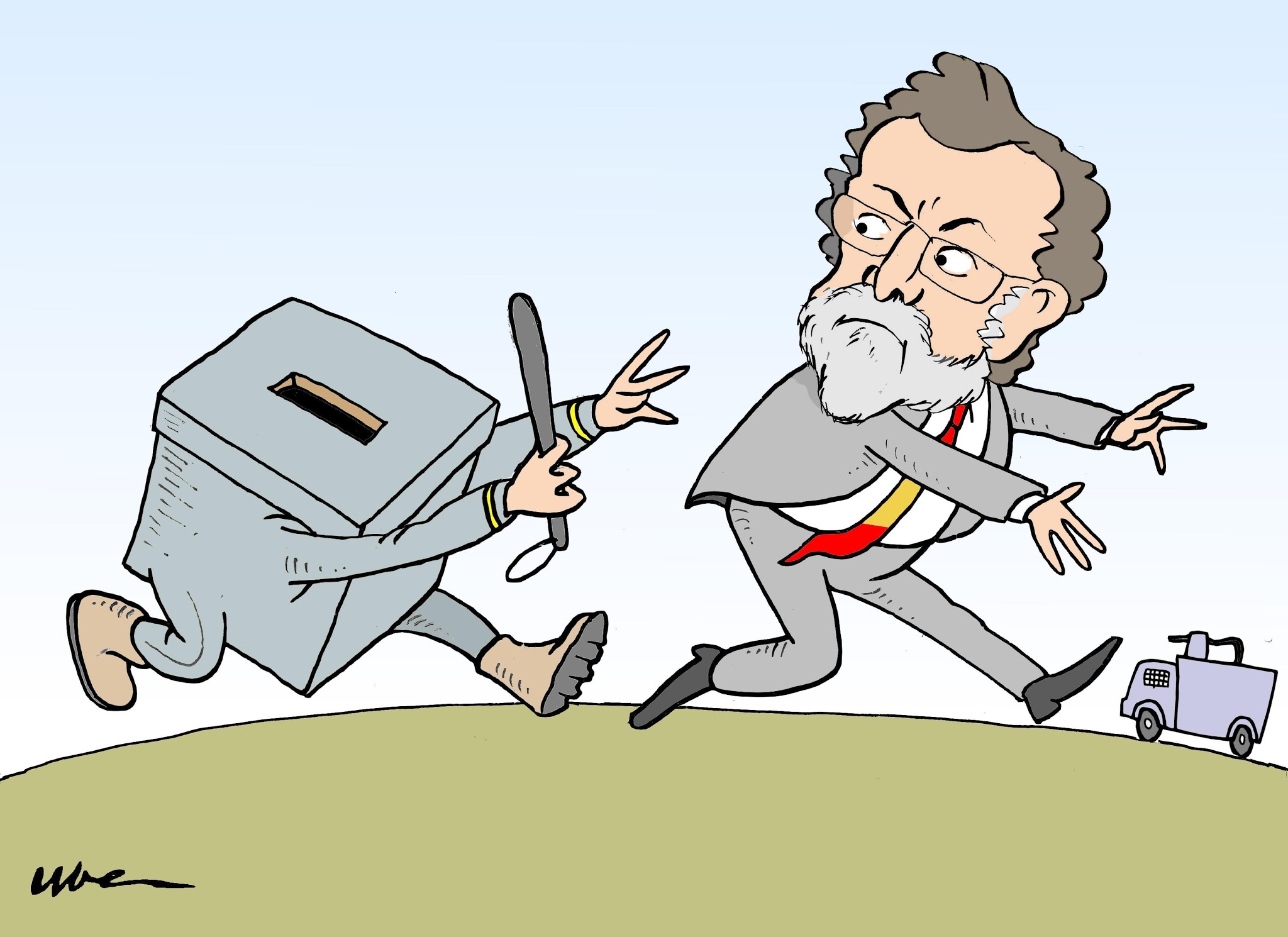 Rajoy, la violenza non paga