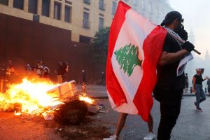 Libano - Beirut - porto - proteste